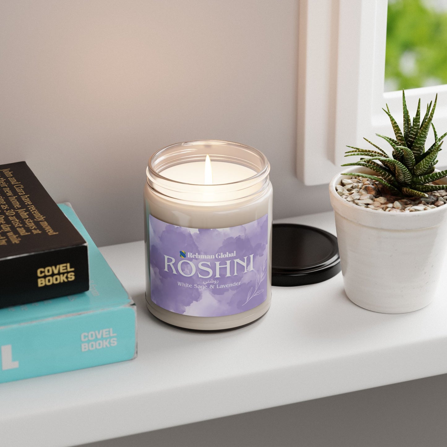 ROSHNI Scented Soy Candle, 9oz