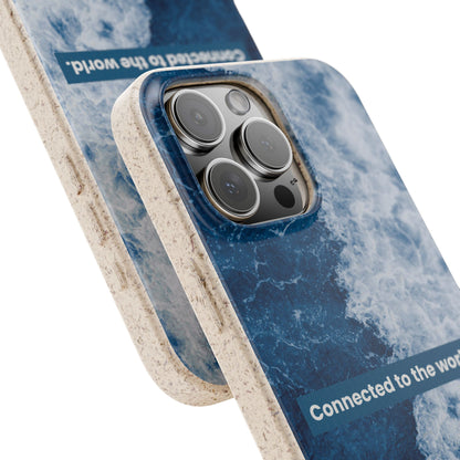 Connected to the World Biodegradable Phone Case