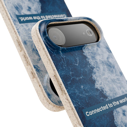 Connected to the World Biodegradable Phone Case