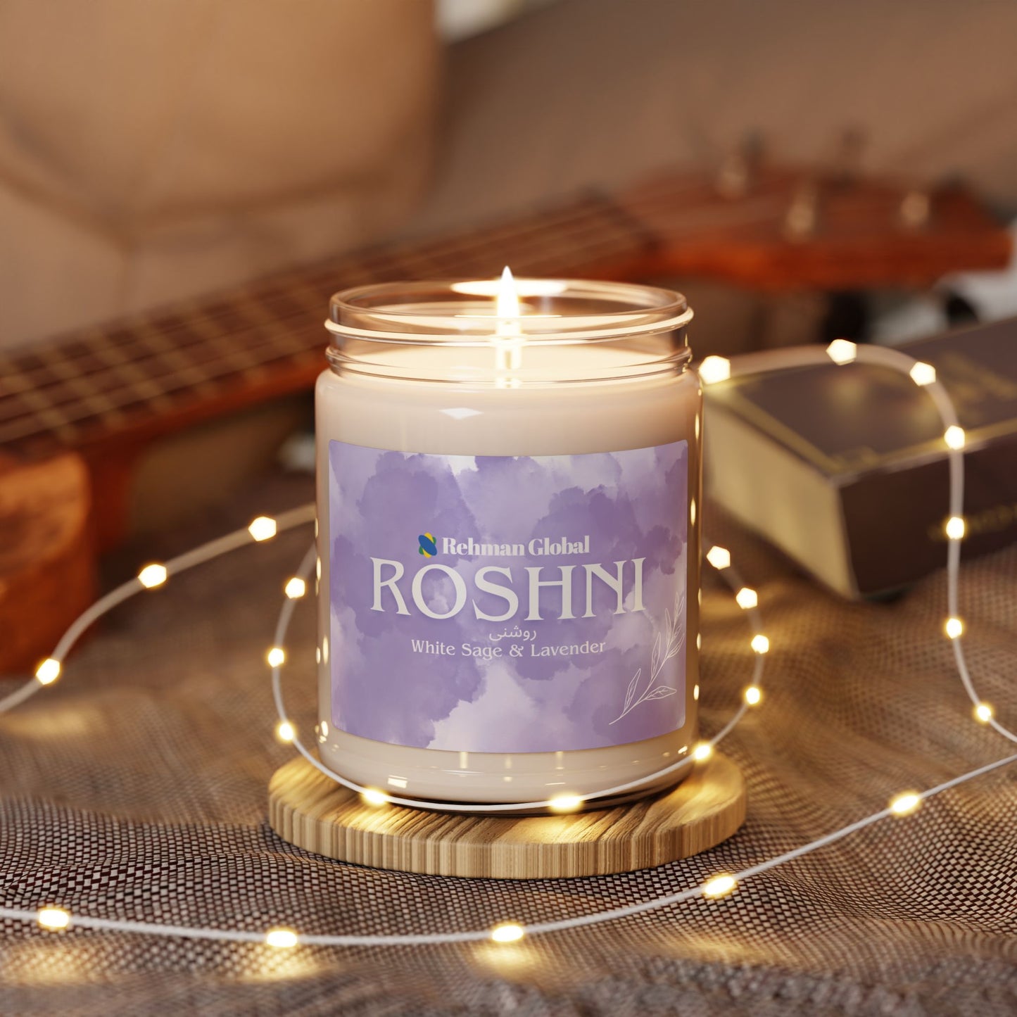 ROSHNI Scented Soy Candle, 9oz