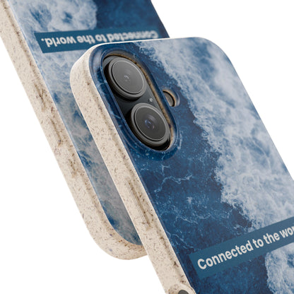 Connected to the World Biodegradable Phone Case